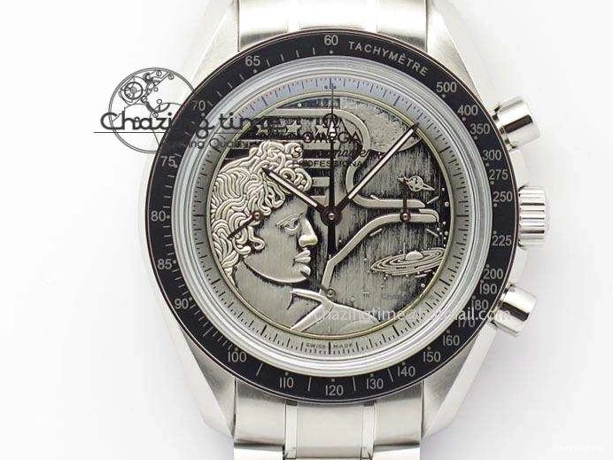 0329 Youthful Speedmaster JHF SS ‘Work on the Moon’ Gary Dial On SS Bracelet 8241